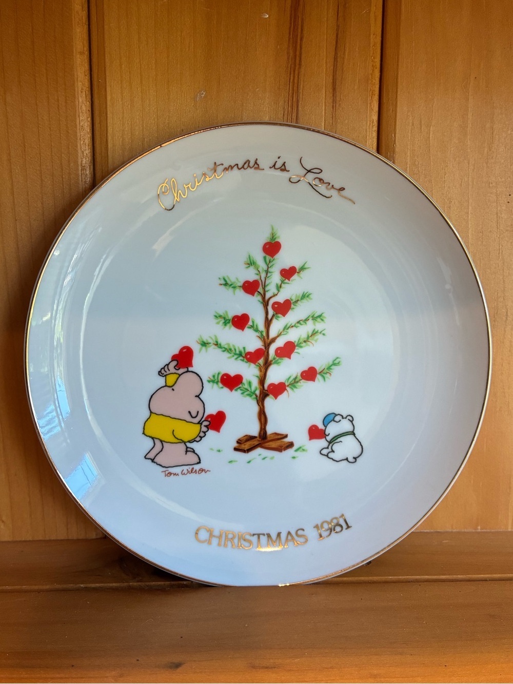 Ziggy Christmas 1981 Plate